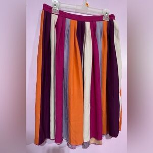 Vibrant Multicolor A-Line Skirt